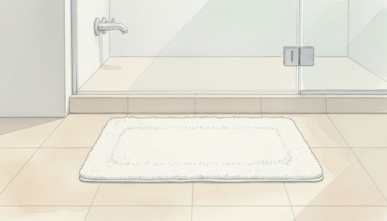 Provide a Small Towel or Bathmat for After the Shower