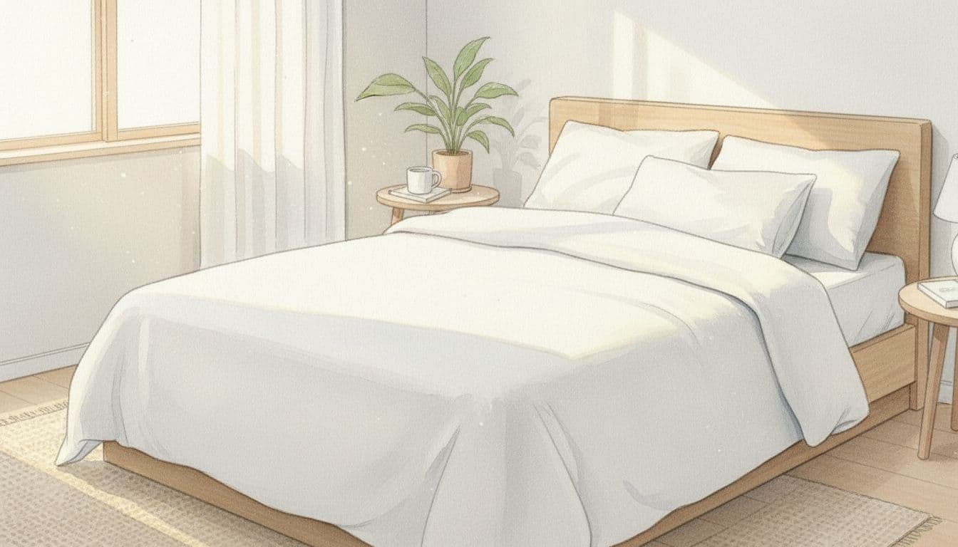 Use Clean, White Hotel-Style Bed Linens